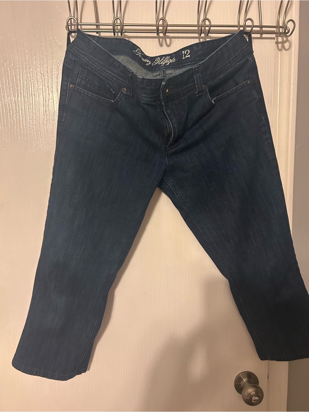 Tommy Hilfiger Women's Dark Indigo Cropped Jeans